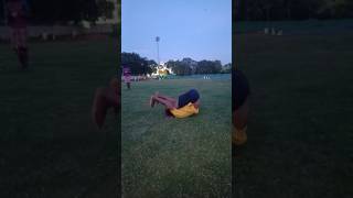 Garib Ka Back Handspring Stunt cricketfield shorts viralshort shortsfeed stunt youtubeshort [upl. by Elyr934]