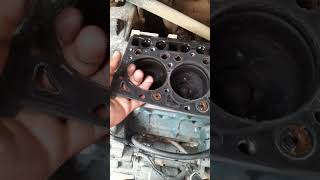 The gas kit got burnt due to high heat Kubota V2203 engine head subscribe [upl. by Arnuad]