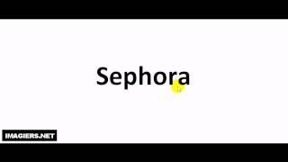 Come si pronuncia  Sephora [upl. by Taddeusz42]