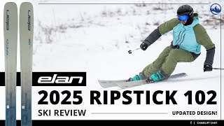 2025 Elan Ripstick 102 Ski Review with SkiEssentialscom [upl. by Ellecrad922]