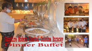 Hennan Crystal Sands Boracay Sapphire Modern Coastal Cuisine Dinner Buffet [upl. by Ahtelrac]