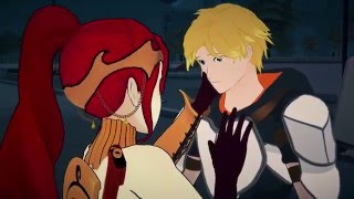 RWBY Pyrrha kisses JAUNE [upl. by Xuerd]