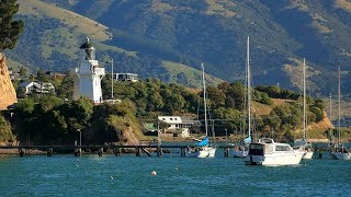 Akaroa New Zealand Car trip from Christchurch to Akaroa [upl. by Aikahc]