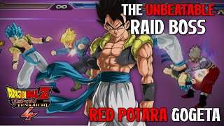 Red Potara Gogeta is The UNBEATABLE Raid Boss In Dragon Ball Z Budokai Tenkaichi 4 [upl. by Pelaga]