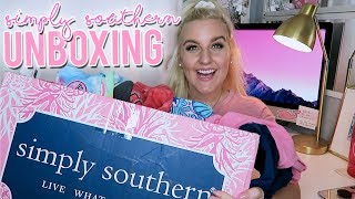 SIMPLY SOUTHERN UNBOXING HUGE PREPPY TSHIRT HAUL  Kellyprepster [upl. by Yesak]