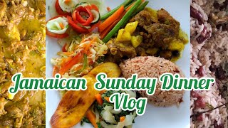 Jamaican Sunday Dinner VlogCurry Goat and Rice amp PeasCook With MeHow To Cook Curried Goat Recipe [upl. by Lunsford]