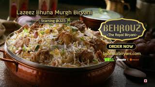 Lazeez Bhuna Murgh Biryani  Order Chicken Biryani  Behrouz Biryani [upl. by Hayward]