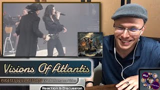 Reaction toVISIONS OF ATLANTIS PIRATES WILL RETURN Live Performance Video With Lyrics [upl. by Euqram978]