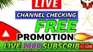 Live YouTube Channel Promotion  1000 SUBSCRIBERS 2 मिनट में ले जाओlive techbaniyaji technopiston [upl. by Kcerred794]