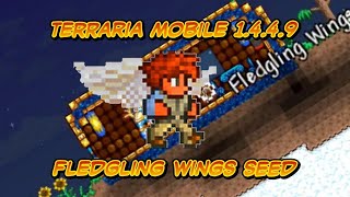 Terraria Mobile 1449 Fledgling Wings Seed Close to Ground [upl. by Iaj]