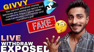 Givvy Videos Live Withdrawal Exposed  REAL OR FAKE Part 02 [upl. by Zeiler972]