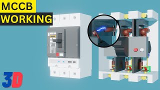 How Its Work MCCB in Hindi  MCCB working Animation 3D  MCCB  Molded Case Circuit Breaker [upl. by Egwin]