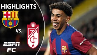 🚨 YAMAL THE SAVIOR 🚨 Barcelona vs Granada  LALIGA Highlights  ESPN FC [upl. by Sacks500]