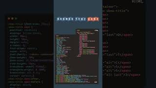 Skewed text effect css3 css3 css texteffect shorts shortsfeed webdesign webdevelopment viral [upl. by Aierdna]