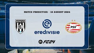 Heracles Almelo vs PSV Eindhoven  Prediction  202425 Eredivisie  EA FC 24 [upl. by Yleek689]