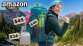 I Went Backpacking with ONLY Budget Gear From Amazon [upl. by Aelyak430]