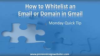 How to Whitelist an Email or Domain in Gmail [upl. by Yves]