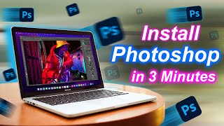 How to Install Adobe Photoshop in Macbook Pro amp Air M1 M2 in 2024  Install illustrator in 3 Minutes [upl. by Kealey403]