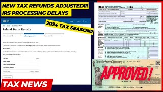 2024 IRS TAX REFUND UPDATE  NEW Refunds 2025 Tax Season Filing Delays Wage Verification [upl. by Baras]