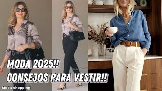 ROPA DE MODA OUTFITS 2025 CÓMO VESTIR CON ESTILOS MODA MUJER [upl. by Ulita340]