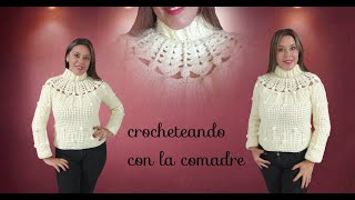 ❄☃❄SUETER COPOS DE NIEVE A CROCHET NAVIDAD 2023 [upl. by Ttesil]