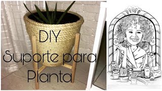 DIY Suporte para planta  Usando cabo de vassoura [upl. by Ecinaj]