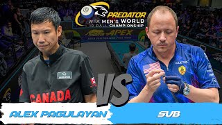 LOSER QUALIFICATION • 2024 PREDATOR WPA MENS WORLD 10BALL • ALEX PAGULAYAN VS SHANE VAN BOENING [upl. by Shoshana]