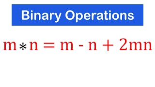 Binary Operations 1 with Solved Examples  SHS 1 COREELECTIVE MATH [upl. by Kcirdde]