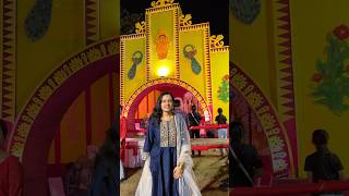 Durga Puja at Noida 🩷🌺 shorts durgapuja bengali maadurga noida youtubeshorts [upl. by Enyale449]