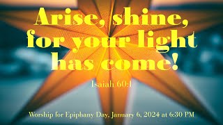 Worship for Epiphany Day  January 6 2024  Trinity Lutheran Church amp Schools [upl. by Owades]