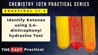 Chemistry 10th Practical 112 Identify Ketones using 24dinitrophenyl Hydrazine Test [upl. by Yemorej]