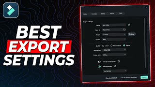 Best Export Settings in Filmora for YouTube Instagram and TikTok [upl. by Hazem]