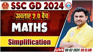 SSC GD New Vacancy 2024  अवतार 20 बैच Simplification Maths By Rahul Sir  APP वाली क्लास [upl. by Akerehs299]