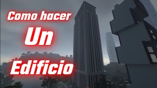 Como hacer un edificio como en New York en minecraft Tutorial comentado [upl. by Landbert]