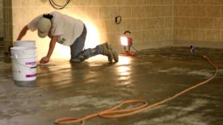 Silikal grocery store reactive resin flooring installation [upl. by Aihsenat]