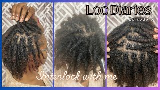 Loc Diaries ep 6  Interlock with me  9 months loc’d interlockinglocs naturallygracedllc [upl. by Leviralc820]