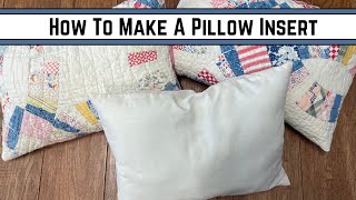 How To Make A Pillow Form  Sewing Tutorial [upl. by Shirl112]