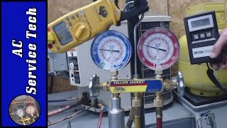 R22 Refrigerant Charging How to Measure if a System is Overcharged Fast way to Fix Subcooling [upl. by Perot322]