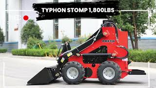 Powerful Mini Skid Steer with 23HP EPA BampS Engine  TYPHON STOMP Overview [upl. by Hsoj]