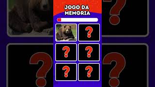 QUIZ JOGO DA MEMÓRIA  teste sua memória Versão Animais quiz enquete [upl. by Twitt577]