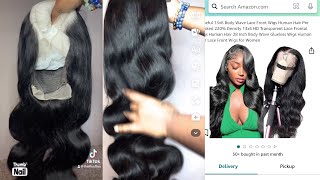 28 inch Body wave 13x6 lace frontal wig  Tuneful hair review [upl. by Ayekat]