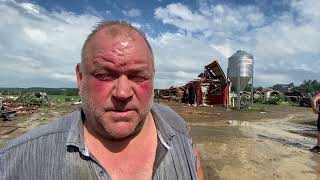 Don Mammoser talks about the tornado that hit his Eden Farm [upl. by Fifi]