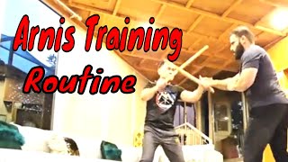 Filipino martial arts  arnis  kali training routine [upl. by Artinek]