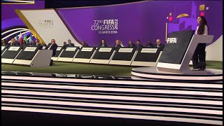 Lise Klaveness FULL SPEECH at FIFA Congress [upl. by Nauquf955]