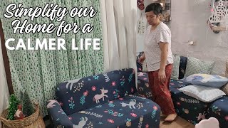 SIMPLIFY OUR HOME FOR A CALMER LIFE CLEAN AND DECLUTTER WITH ME [upl. by Ainex]