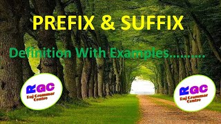 Prefix and Suffix in English Grammar [upl. by Noswal]