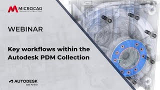 Key workflows within the Autodesk PDM Collection  MicroCAD Original Webinar [upl. by Inalel733]