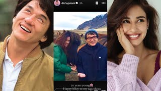 Disha Patani pens heartfelt birthday note for Jackie Chan ‘My superhero’  Celebs world [upl. by Maharva]