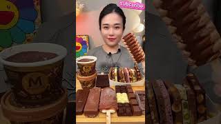 Yummy Chocolate Ice Cream Eating Mukbang🍫🍦🍧🍨DangbeeEATING hamzymukbangtrendingmukbang [upl. by Oberg]