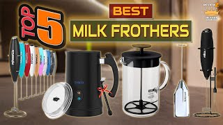 TOP 5 Best Milk Frothers of 2024  Handheld Electric amp Manual Frothers Reviewed [upl. by Joan809]